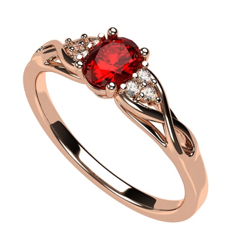 Or rose 18 carats