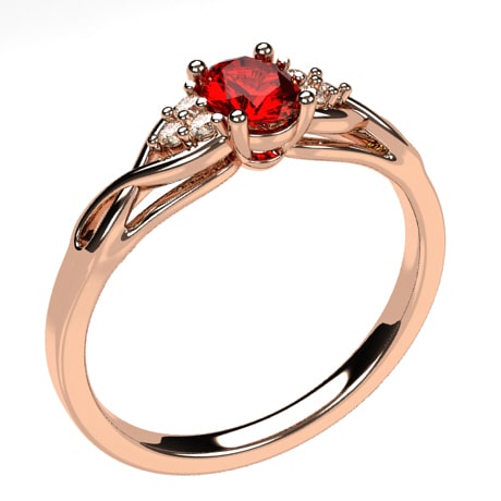 Or rose 18 carats