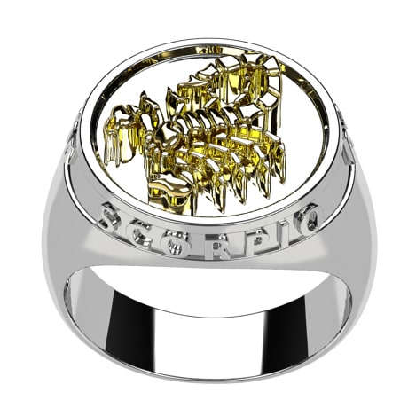 Argent 925 et Or jaune 18 carats - Sans Pierre