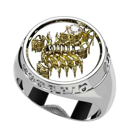 Argent 925 et Or jaune 18 carats - Diamant