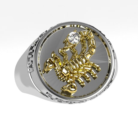 Argent 925 et Or jaune 18 carats - Diamant