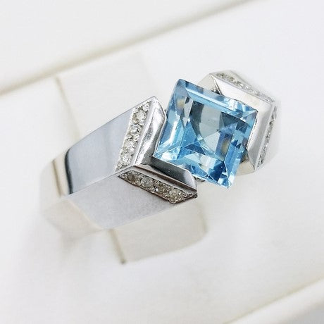 Or blanc 18 carats - Argent 925
