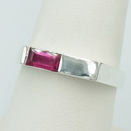 bague tourmaline rose