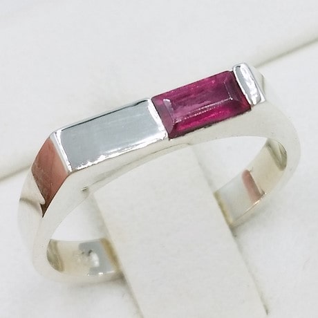 bague tourmaline rose