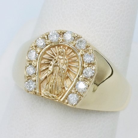 Bague Vierge Marie en Or - Main Image