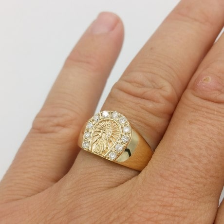 Bague vierge marie or deals