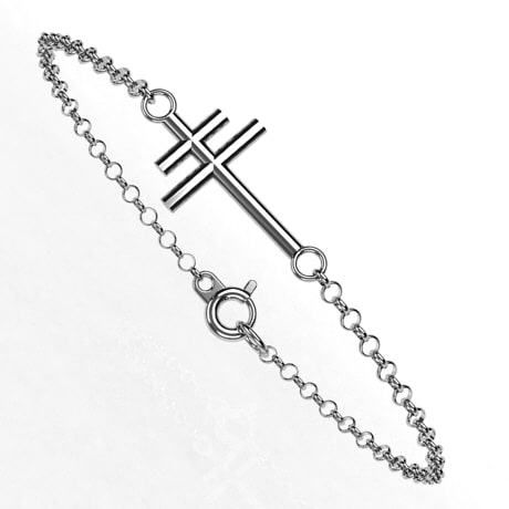 Bracelet Croix de Lorraine pour Femme en Or