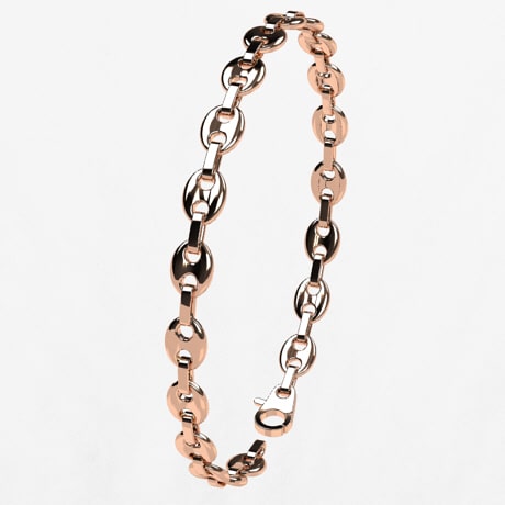 Maille Grain Graine De Cafe Bijou Bracelet Grain De Café En Or 18