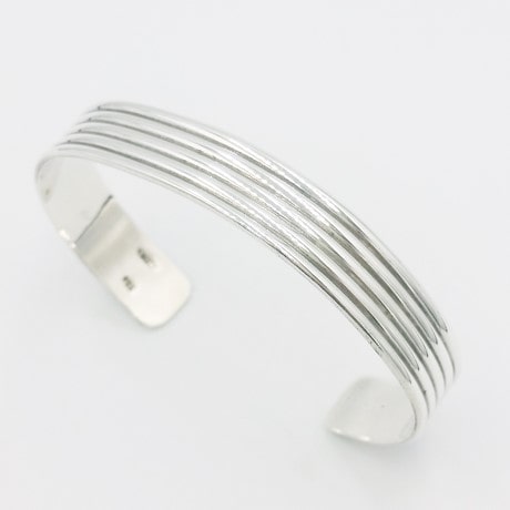 Bracelet jonc argent homme