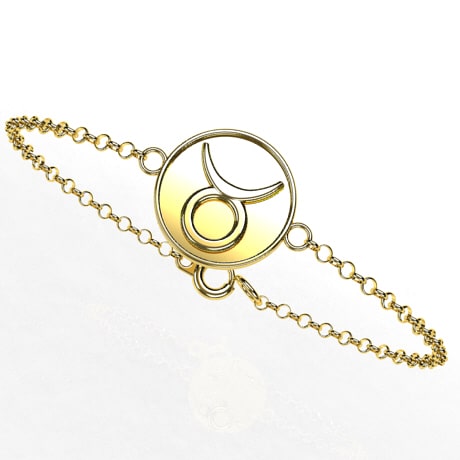 Or jaune 18 carats - Taureau