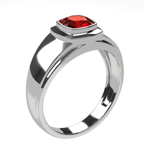 Or blanc 18 carats-  Sans Diamant