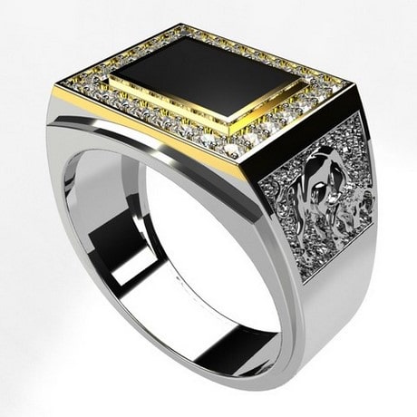 Bague sales taureau homme