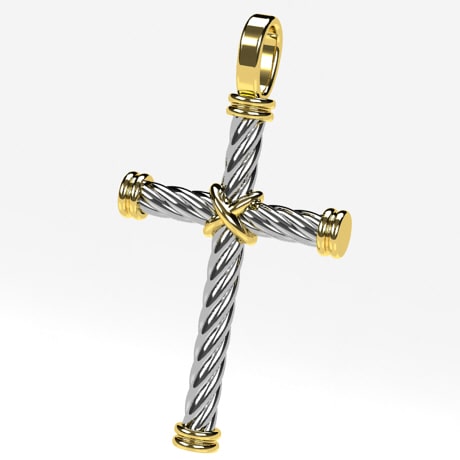 Argent 925 et Or jaune 18 carats