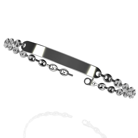 Or blanc 18 carats - Argent 925