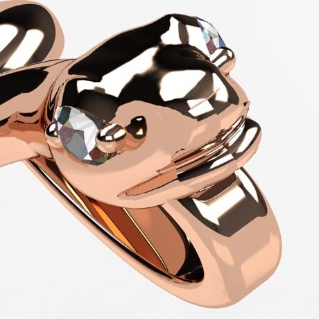 Or rose 18 carats