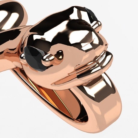 Or rose 18 carats