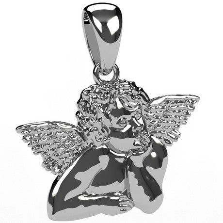 Pendentif Ange Plaqué Or 18 Carats Avec étoiles - Sans Nickel, Neuf Avec étiquettes