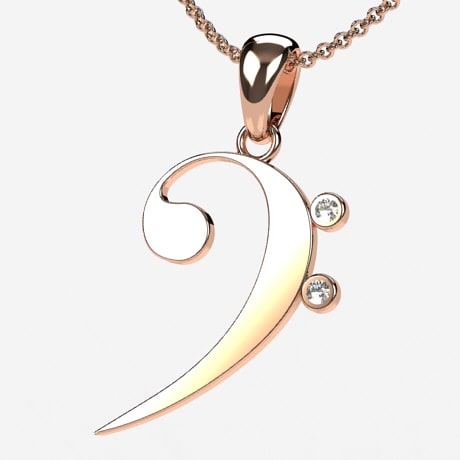 Or rose 18 carats - Avec Diamants
