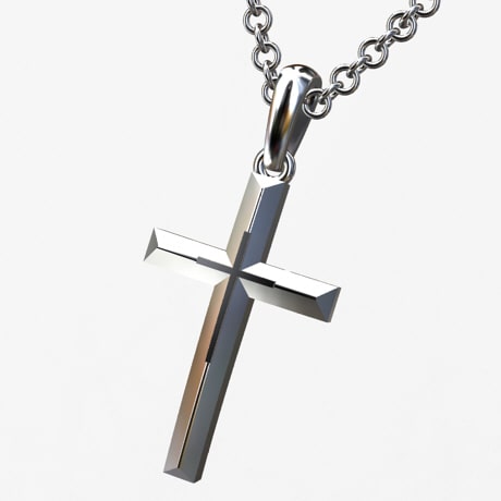 Pendentif Croix en Platine