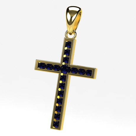 Pendentif Croix En Or 18 Carats (750/1000e) - Jouailla Bijoux - 1,5x1 Cm - Garantie 10 Ans