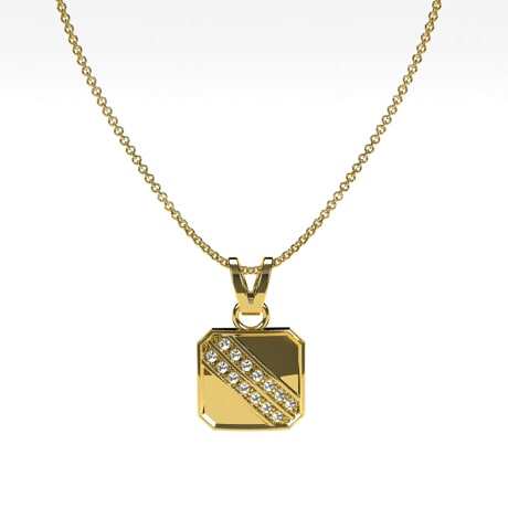 Or jaune 18 carats - Diamants Blancs