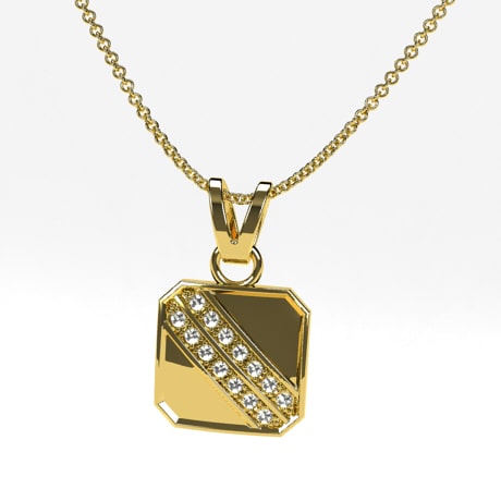 Or jaune 18 carats - Diamants Blancs