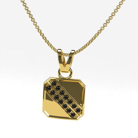 Or jaune 18 carats - Diamants Noirs