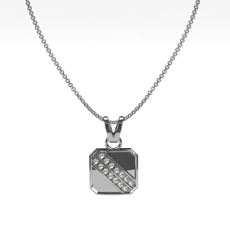 Or blanc 18 carats - Diamants Blancs