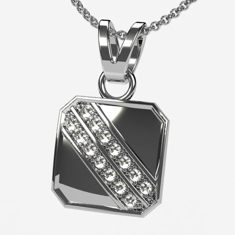 Or blanc 18 carats - Diamants Blancs