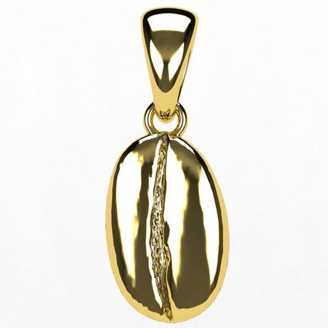 Pendentif Graine de Café en Or