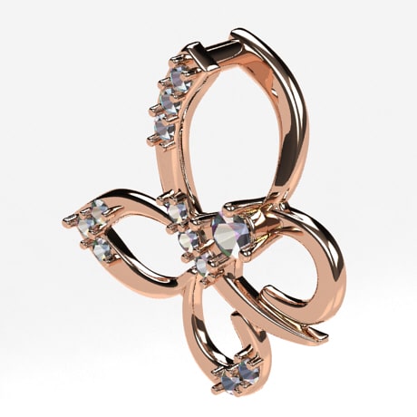 Or rose 18 carats - Avec Diamants