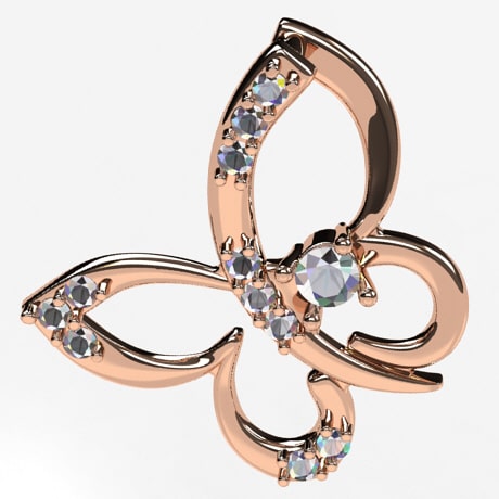 Or rose 18 carats - Avec Diamants