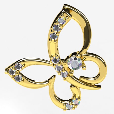 Or jaune 18 carats - Avec Diamants