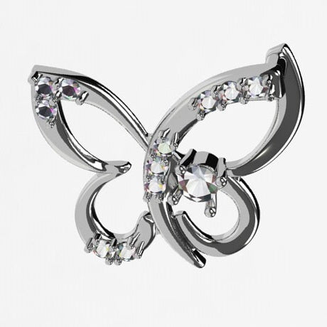 Or blanc 18 carats - Avec Diamants