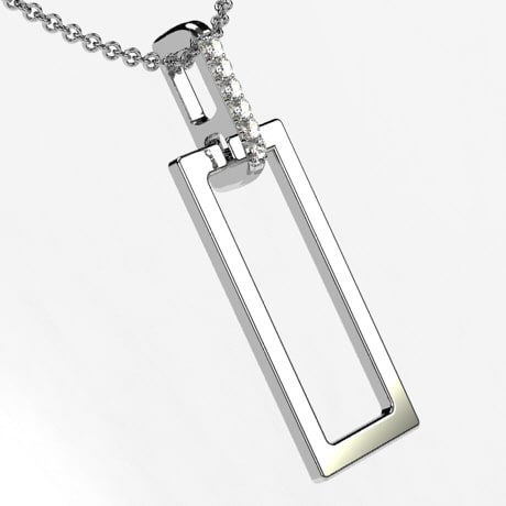 Or blanc 18 carats - Avec Diamants