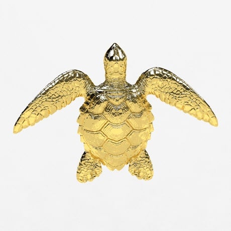 Pendentif tortue or HONUKALA – Mer Aux Trésors