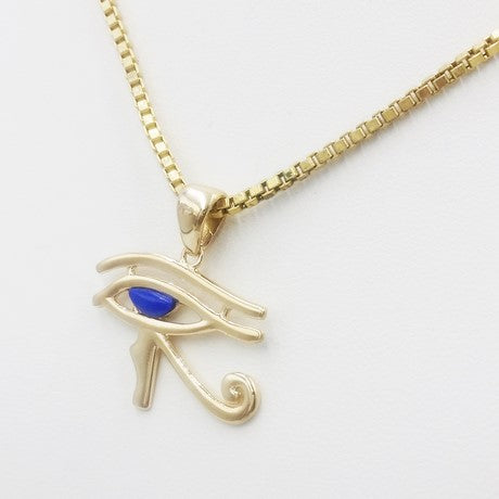 Or jaune 18 carats - Lapis-lazuli