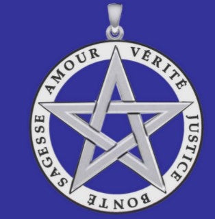 Pendentifs pentacle argent