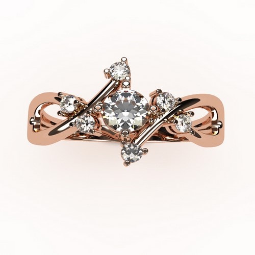Or rose 18 carats