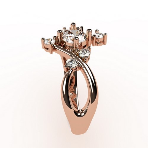 Or rose 18 carats