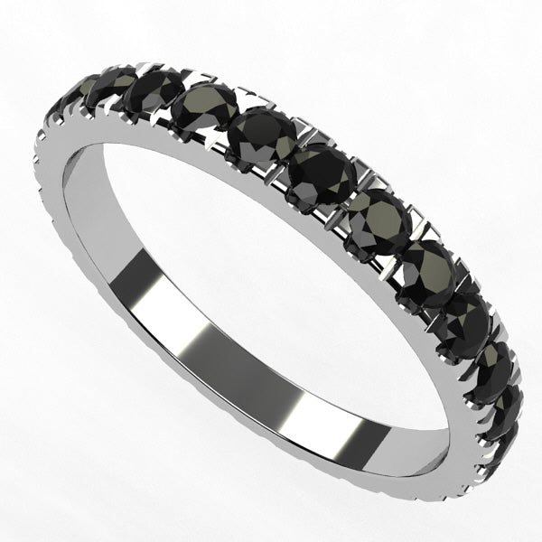 Bijou Bague Femme Diamant Noir Alliance Diamant Noir