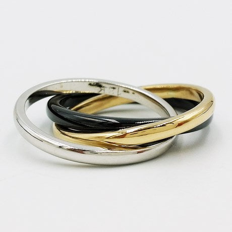 Bague anneaux entrelacés - Main Image