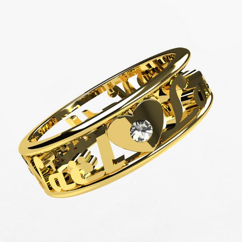 Bague discount prenom femme