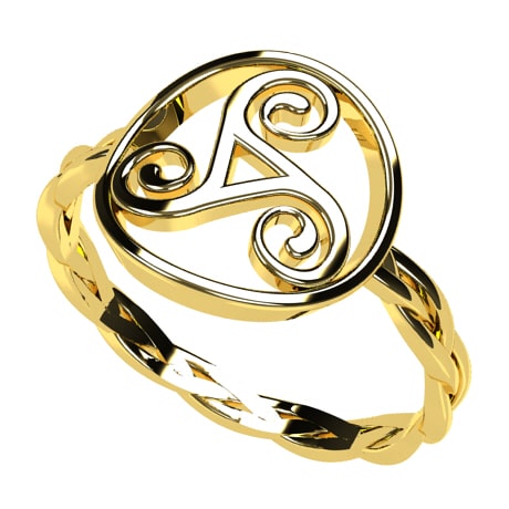 Bague Celtique Triskel
