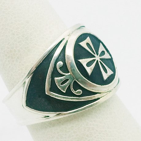 Bague Croix des Templiers en Argent