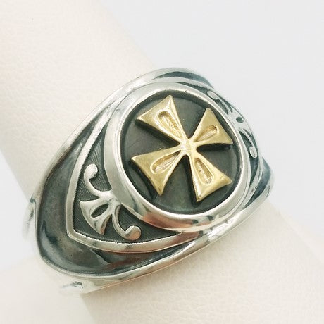 Bague best sale croix templier