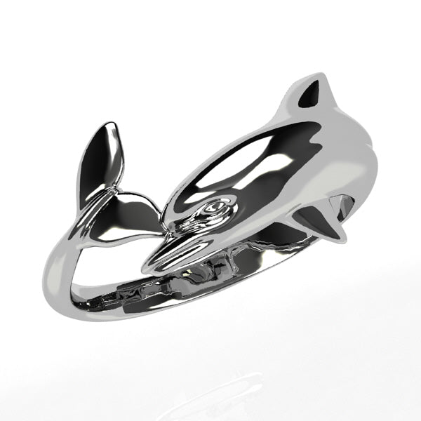 Bague dauphin en or