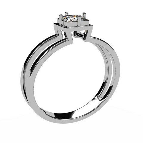 Or blanc 18 carats