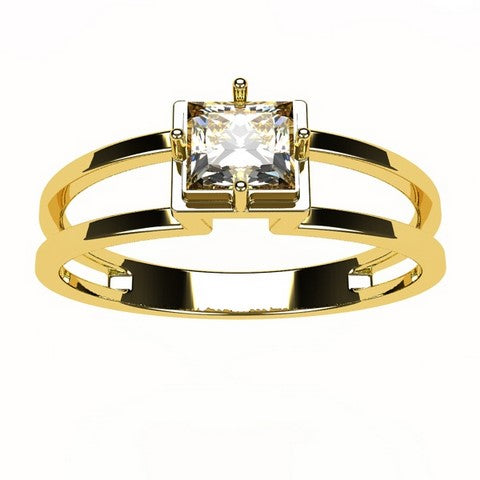 Bague de fiancaille hotsell diamant or jaune