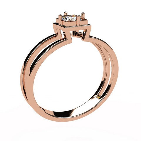 Or rose 18 carats